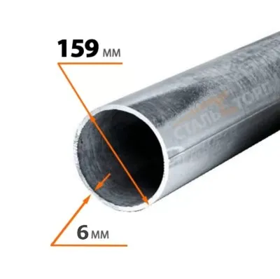 Картина товара - Труба электросварная 159х6 мм