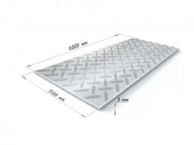 Картина товара - Лист рифленый 3х1500х6000 мм