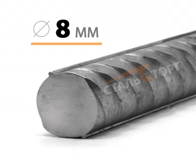 Картина товара - Арматура рифленая А3 500С 8 мм
