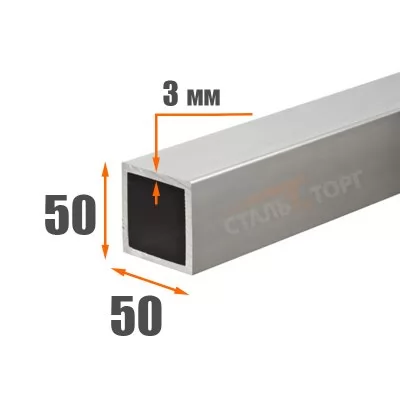Картина товара - Труба профильная 50х50х3 мм