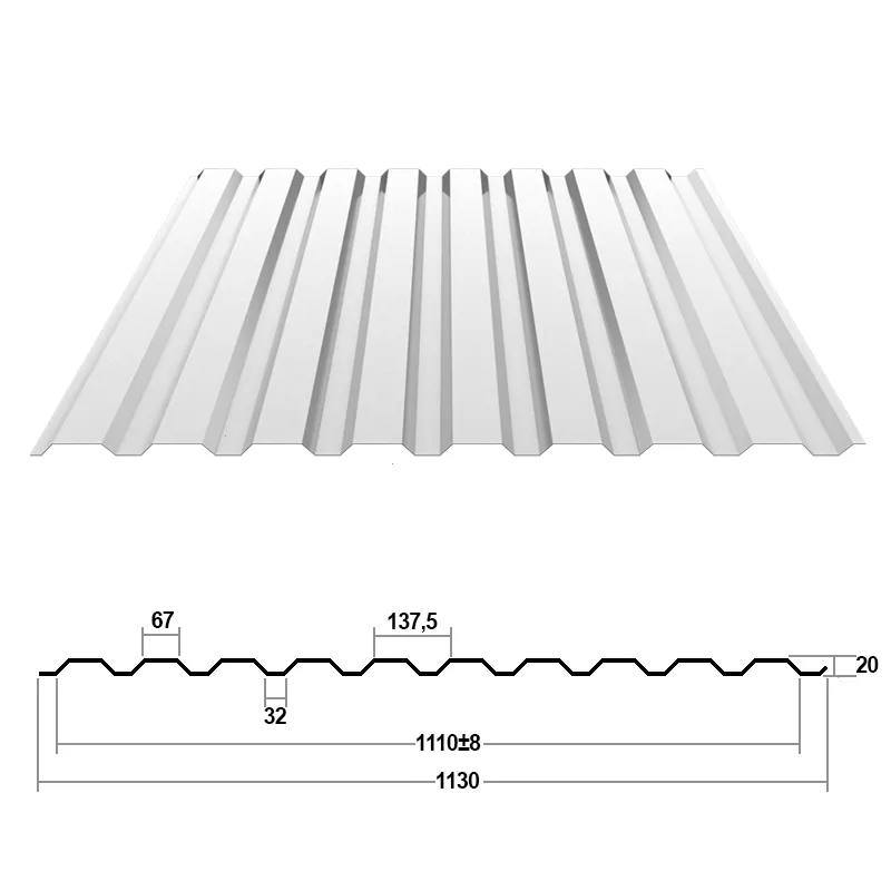 Купить Профнастил C20 0,35 мм Оцинкованный
