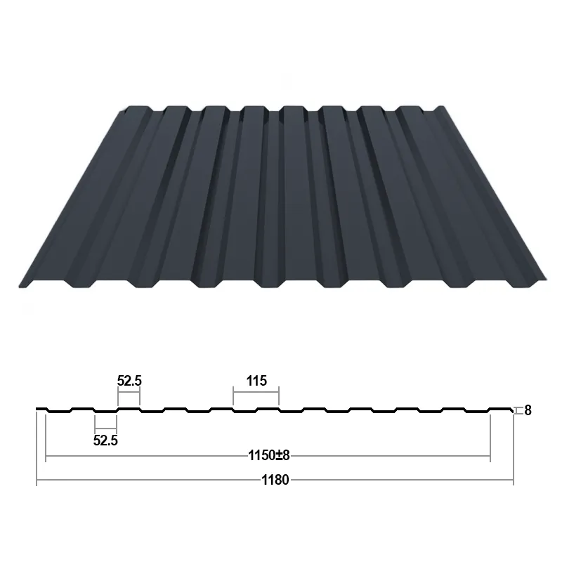 Купить Профнастил С8 0,35 мм Графитовый серый RAL 7024