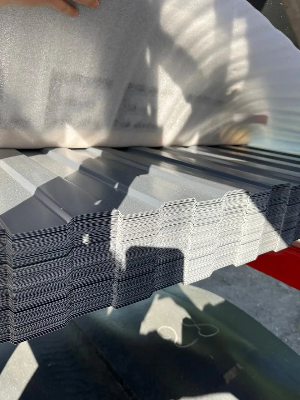 Купить Профнастил С8 0,35 мм Графитовый серый RAL 7024