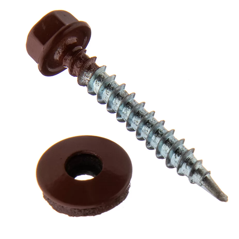 Купить Кровельный саморез вишневый 4,8х29 мм (RAL 3005)