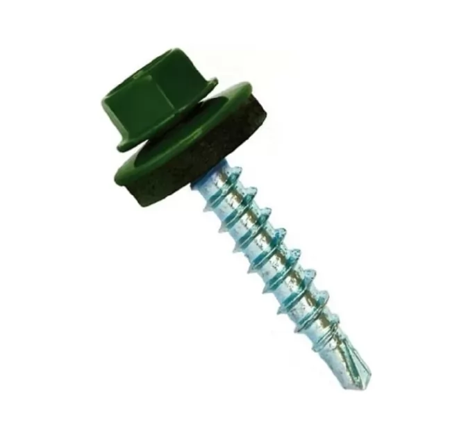 Купить Кровельный саморез зелёный 5,5х25 мм (RAL 6005)