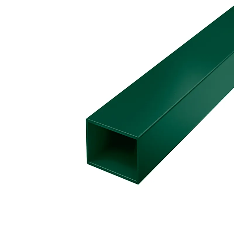 Купить Столб для забора 50х50х2 мм 3 м зеленый RAL 6005