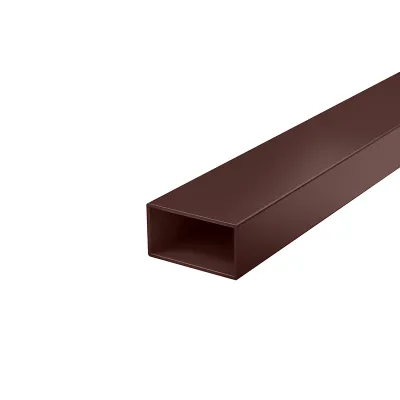 Картина товара - Лага для забора 40х20х1,5 мм 3 м коричневый RAL 8017