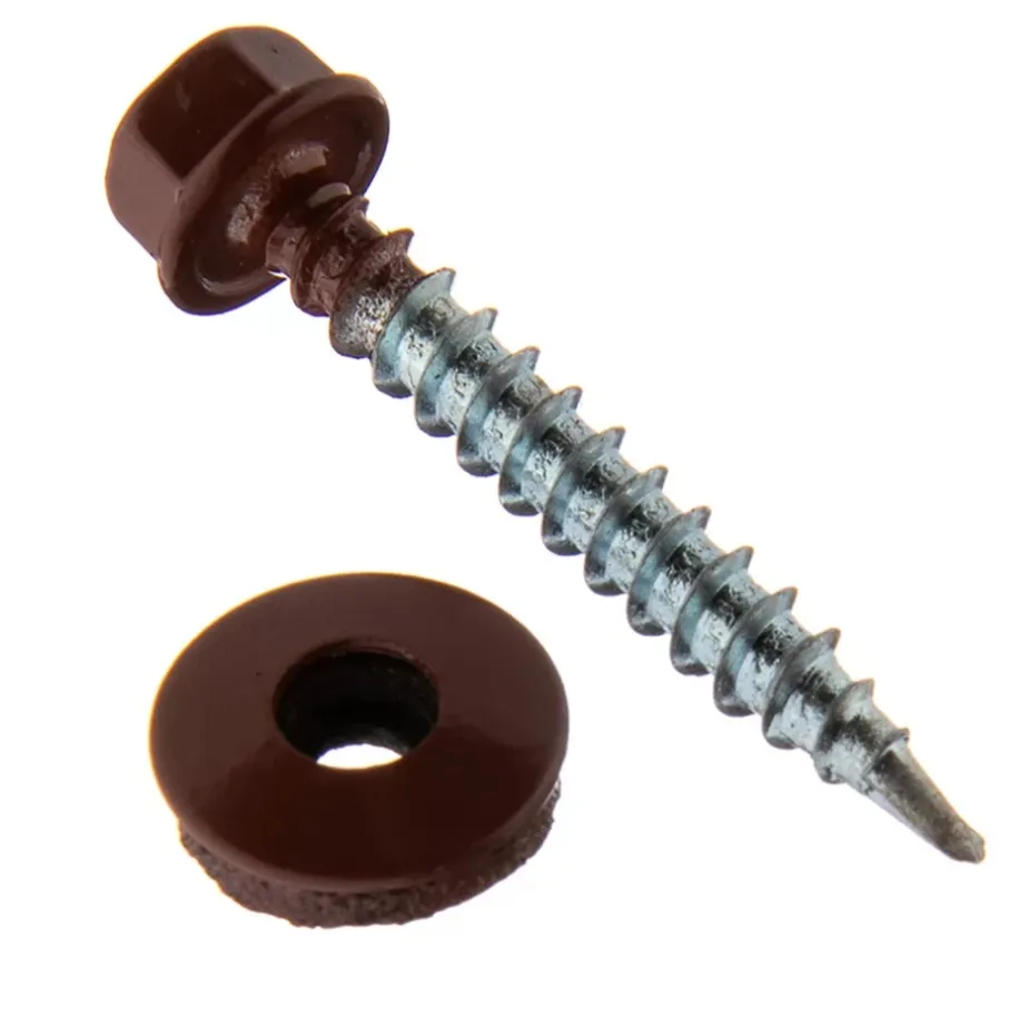 Купить Кровельный саморез вишневый 4,8х19 мм (RAL 3005)